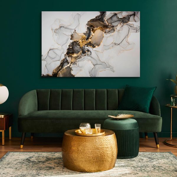 Obraz Do Sypialni Wzór MARMURU Abstrakcja Styl Glamour 30cm x 20cm zdjęcie 5
