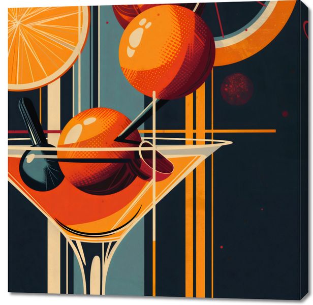 Obraz 100x100cm Koktajl w Stylu zdjęcie 1