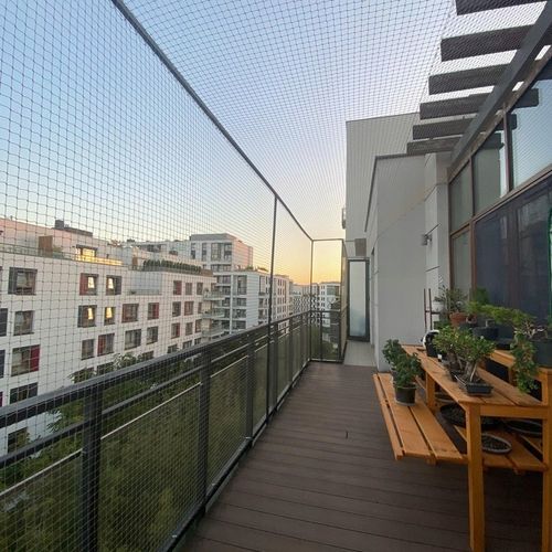 ZESTAW SIATKA NA BALKON DLA KOTA 3x2m Z DRUCIKIEM na Arena.pl