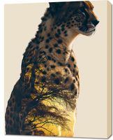 Obraz 70x90cm Gepard Duch Sawanny