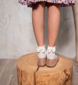 SKARPETKI DZIEWCZĘCE BOWIE 18-22 bianco