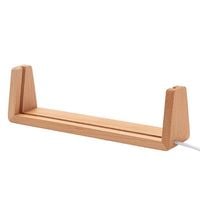 Drewniana podstawa w kształcie U do lampki LED - 21,6 cm