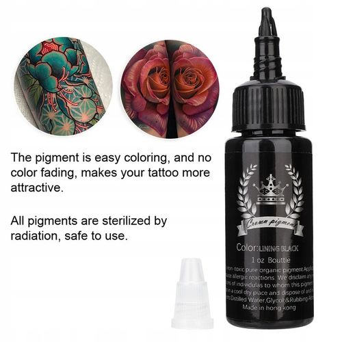 TUSZ DO TATUAŻU LINING BLACK 30ml CZARNY na Arena.pl