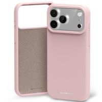 etui mercury silicone do iphone 17 pro   max różowo-piaskowy