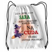 Plecak Dla Sary Sportowy Szkolny Worek Torba Z Nadrukiem Ze Zdjęciem