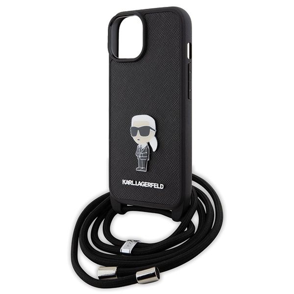 Etui Karl Lagerfeld do iPhone 15, iPhone 14, iPhone 13, Czarny zdjęcie 5