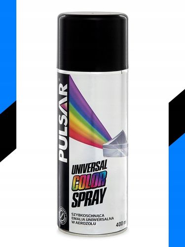 FARBA LAKIER CZARNY POŁYSK PULSAR SPRAY RAL 9005 400 ml na Arena.pl