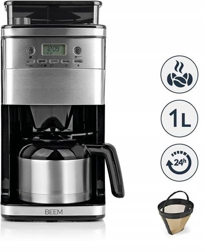 EKSPRES PRZELEWOWY Z MŁYNKIEM ŻARNOWYM I TERMOSEM - TIMER 24H na Arena.pl