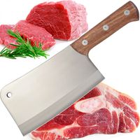 OSTRY NÓŻ JAPOŃSKI SZEFA KUCHNI 30CM RĘCZNIE KUTY TASAK DO MIĘSA I WARZYW