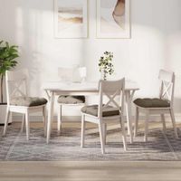 Poduszki na siedziska 4 pcs Ciemnoszary 45 x 45 cm