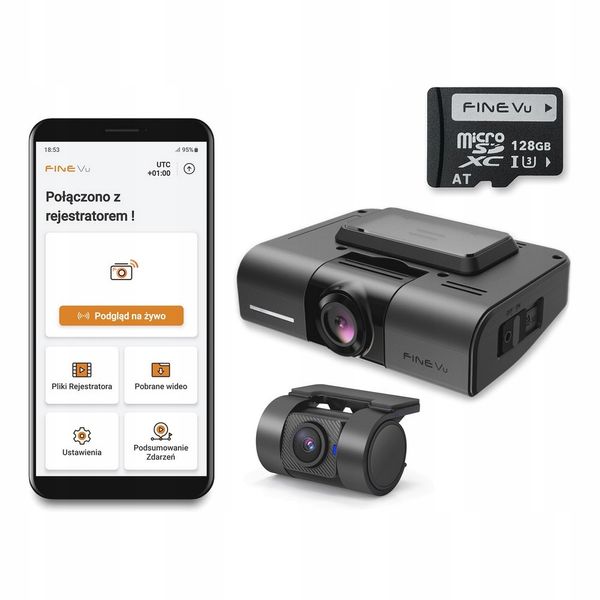 Rejestrator FineVu GX1000 wideorejestrator QHD QHD Wi-Fi GPS RADARY zdjęcie 1