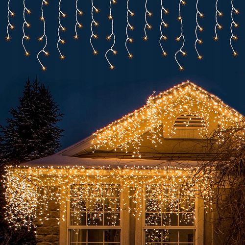 LAMPKI ZEWNĘTRZNE SOPLE CHOINKOWE 500 LED ŚWIATEŁKA ŚWIĄTECZNE +FLASH 22.5M na Arena.pl