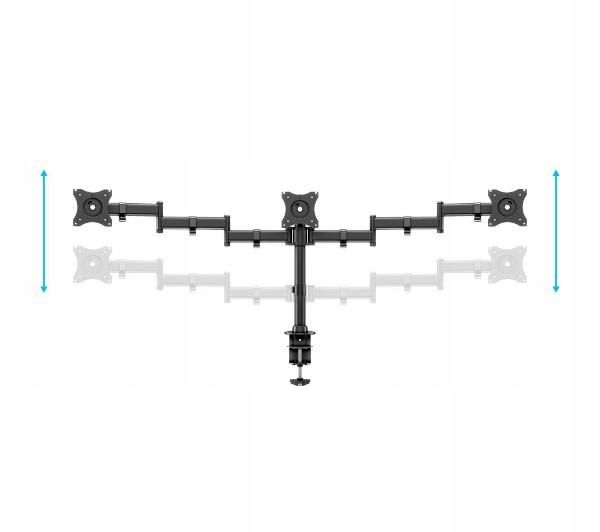 Uchwyt ruchomy do monitora do biurka Multibrackets MM3385 27' na 3 Monitory zdjęcie 5
