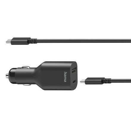 ŁADOWARKA samochodowa HAMA USB USB-C + kabel USB-C zdjęcie 5