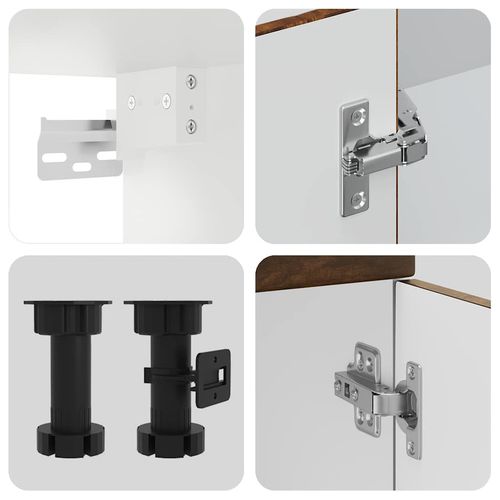 Zestaw szafek kuchennych, Lucca, 11-częściowy, przydymiony dąb na Arena.pl