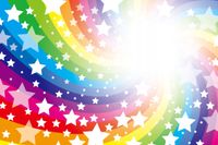 Fototapeta dla Dzieci Tęcza Gwiazdki 260x180