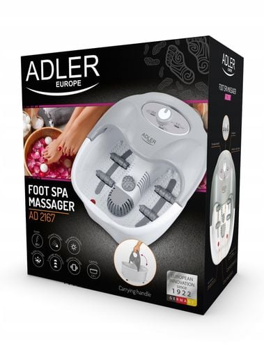 Masażer Do Stóp Wodny Hydromasażer Podgrzewanie Timer 4Rolki Wałki Masujące na Arena.pl