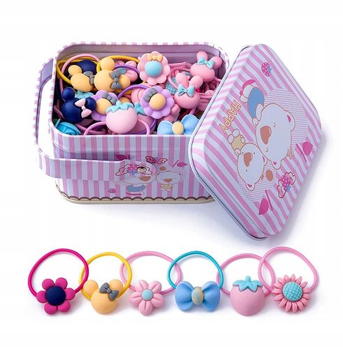 Zestaw Gumek 40Szt Do Włosów Dziewczynki Dziecka na Arena.pl