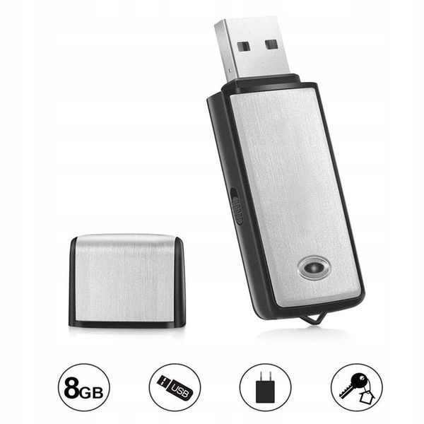 Mini Dyktafon szpiegowski podsłuch PENDRIVE ukryty rejestrator głosu USB zdjęcie 5