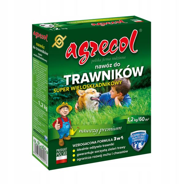 Nawóz super wieloskładnikowy do traw 1,2kg zdjęcie 1