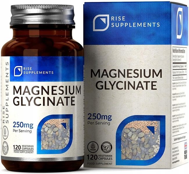Glicynian Magnezu 120 Kapsułek po 250mg - Rise zdjęcie 1