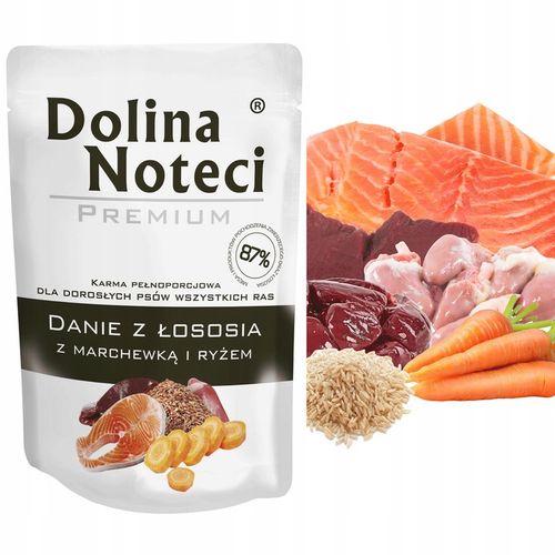 DOLINA NOTECI DANIE Karma mokra dla psa Mix Smaków pełnoporcjowa 40 x 100g na Arena.pl