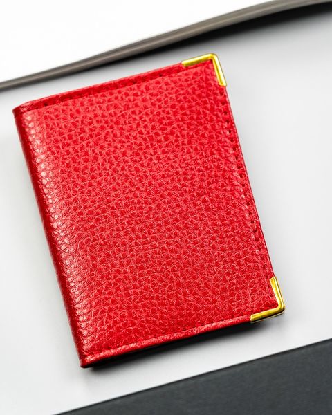etui na karty skórzane 302-bl-red zdjęcie 4