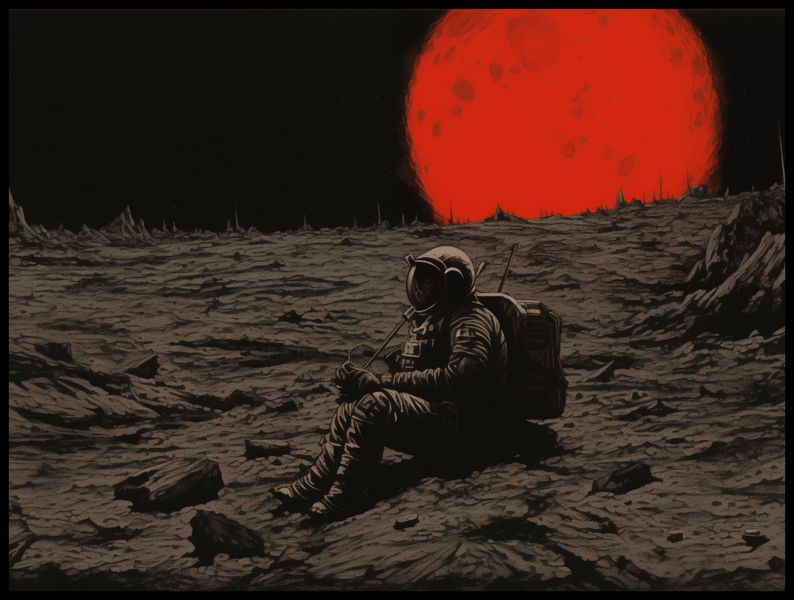 Plakat 100x75cm Samotność w Kosmosie zdjęcie 2
