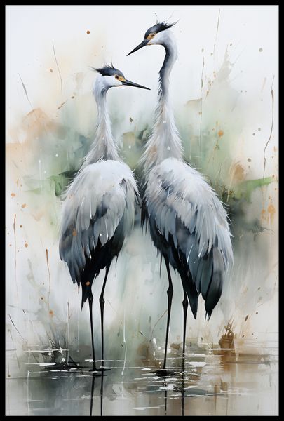 Plakat 61x91,5cm Tańczące Czaple zdjęcie 2