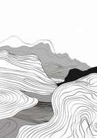 Plakat 42x59,4cm Geometryczne Wzniesienia