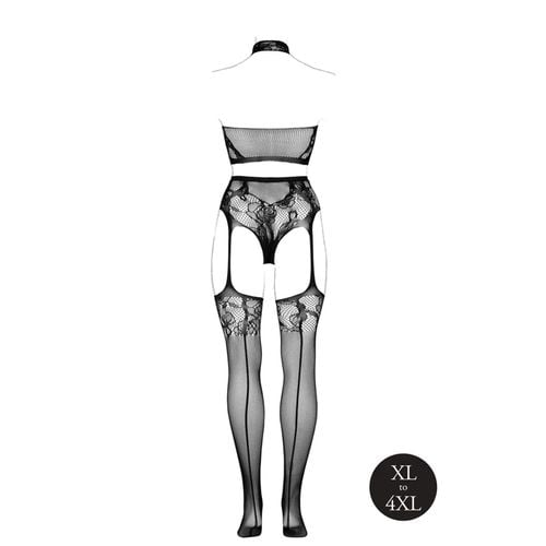 two piece with halter turtleneck and pantie with attached stockings - osx na Arena.pl