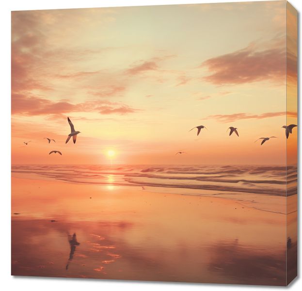 Obraz 70x70cm Spokojna Przystań zdjęcie 1