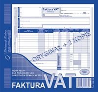 faktura vat 2/3 a-4 (pełna  oryg. +2k) 102-xe