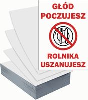Ulotki A4 reklamowe firmowe 5000szt GŁÓD POCZUJESZ ROLNIKA USZANUJESZ