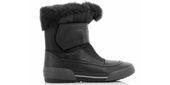 Clarks Botki damskie - Gilby Sally ocieplane - rozmiar 36 - czarne skórzane