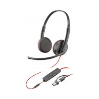 Słuchawki z mikrofonem Poly Blackwire 3225 Stereo USB-C + 3,5mm jack