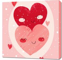 Obraz 70x70cm Ciepło Serca