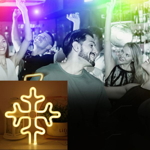 Neon Led Heckermann Wiszący Śnieżynka 1 zdjęcie 4