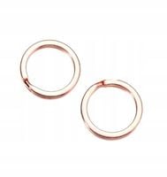 Kółka Płaskie do Kluczy do Breloczka Gold Rose Miedziany kolor 2 sztuki Hit