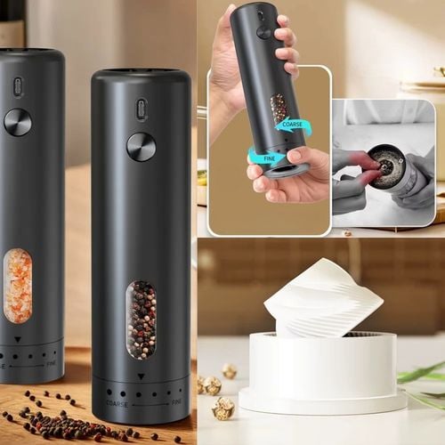 Młynek Elektryczny do Pieprzu i Soli USB Solniczka i Pieprzniczka 2 na Arena.pl