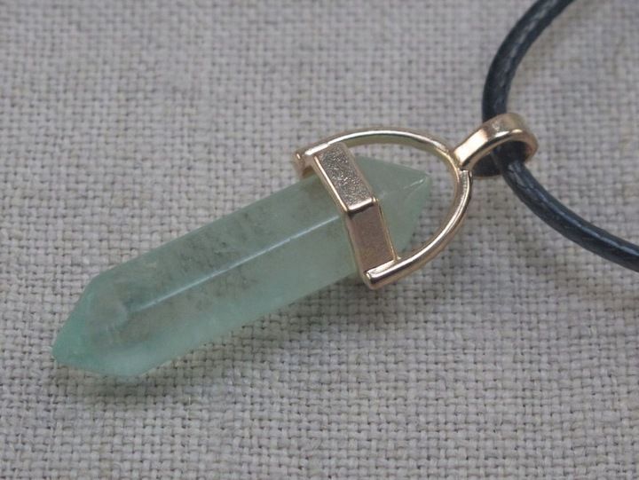 WISIOREK kamień FLUORYT ZIELONY naszyjnik [W1194] zdjęcie 4