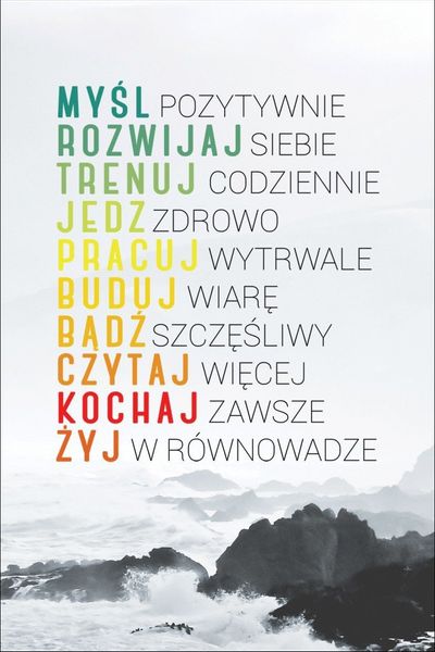 Myśl kochaj żyj – magnes zdjęcie 1