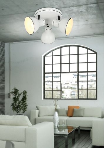 Zumba plafon 3x40W E14 biały+czarny na Arena.pl