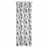 Firana gotowa na przelotkach AIDA 140x250 Eurofirany ciemnobeżowa