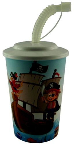 KUBEK ZE SŁOMKĄ RURKĄ DO NAPOJÓW SOKÓW Z POKRYWKĄ na Arena.pl