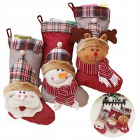 3x SKARPETY Skarpeta ŚWIĄTECZNE PREZENTY KOMINEK OZDOBNA GWIAZDOR DEKORACJA