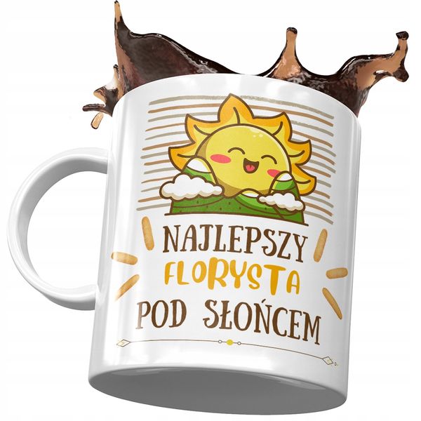 Dla Florysty Kubek Na Urodziny Imieniny Na Prezent Z Nadrukiem Ze Zdjęciem zdjęcie 1