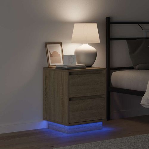 Szafka Nocna z szufladą z 2 pcs dąb sonoma 39 x 34.5 x 50 cm na Arena.pl