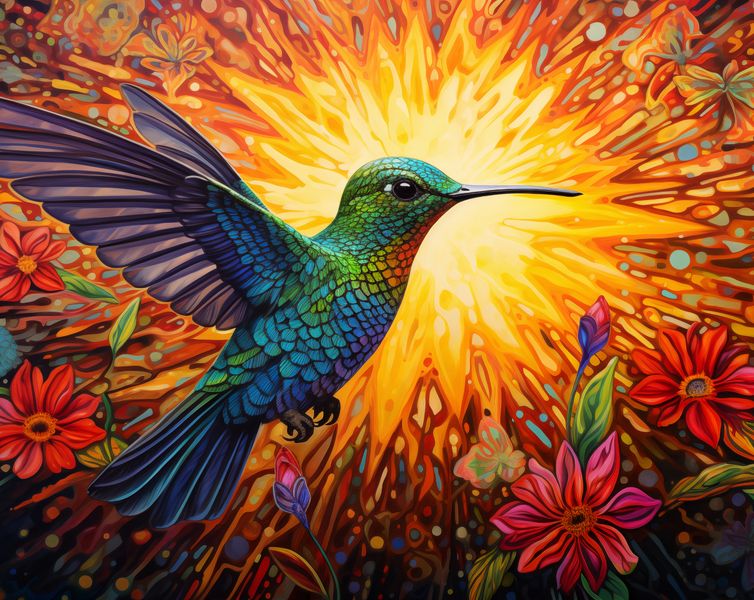 Plakat 76x60,5cm Koliber Barw zdjęcie 1