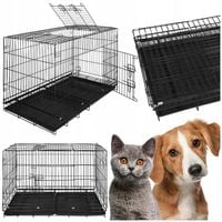 KLATKA KOJEC DLA PSA PSÓW KOTA MOCNY WYBIEG METALOWA DUŻA 100x70x60cm